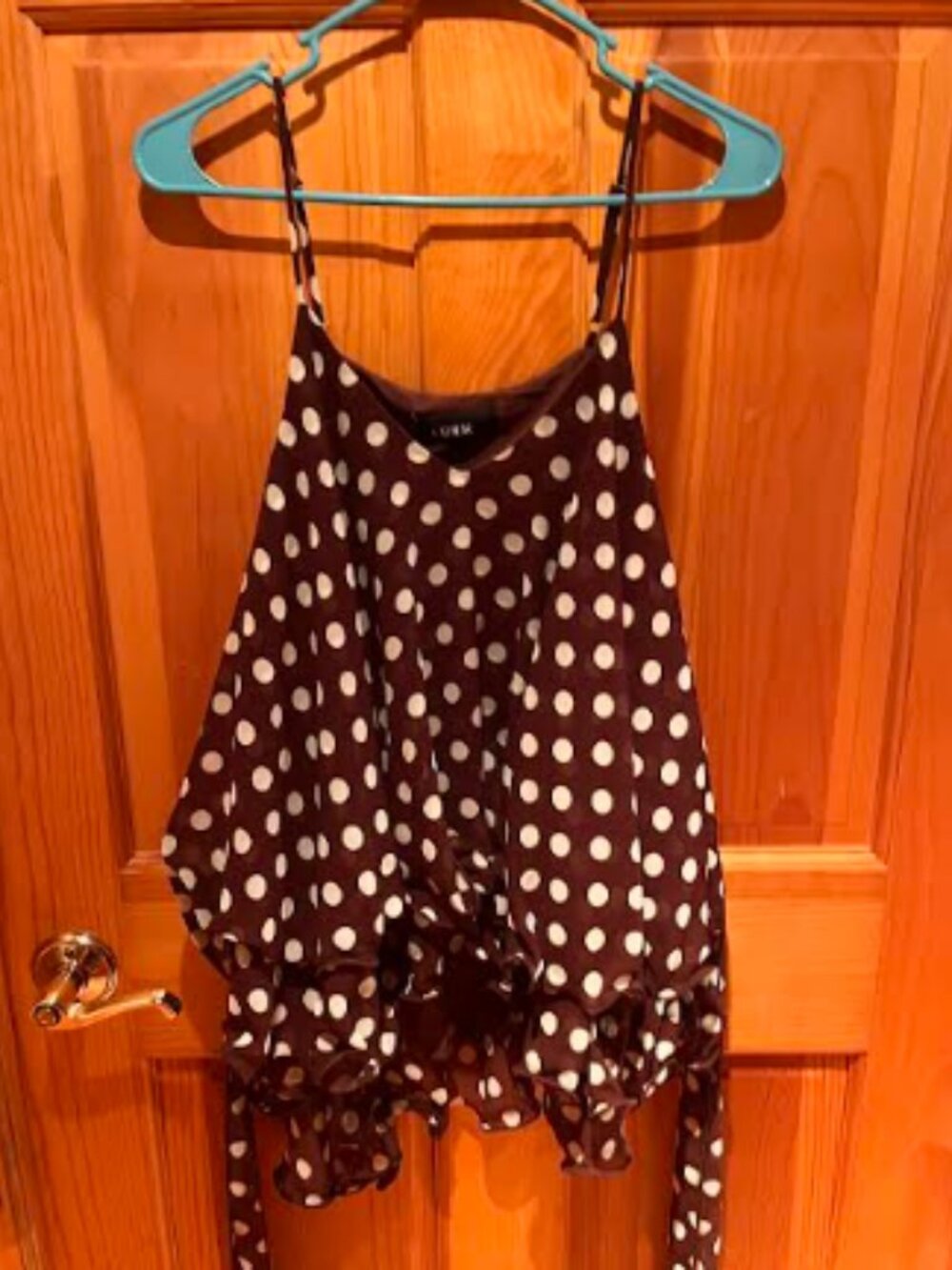 Cider Polka-Dot Cami Top
